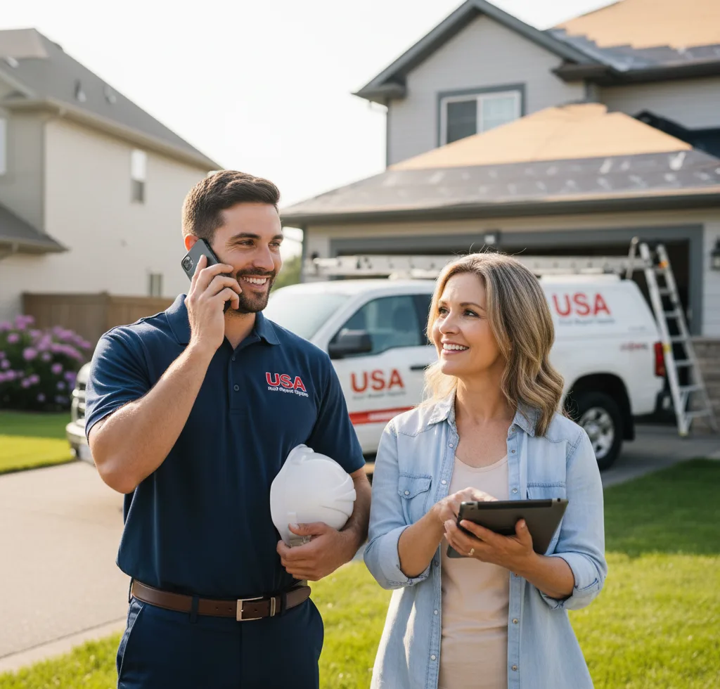 USA Roof Repair Experts customer support in Valparaiso